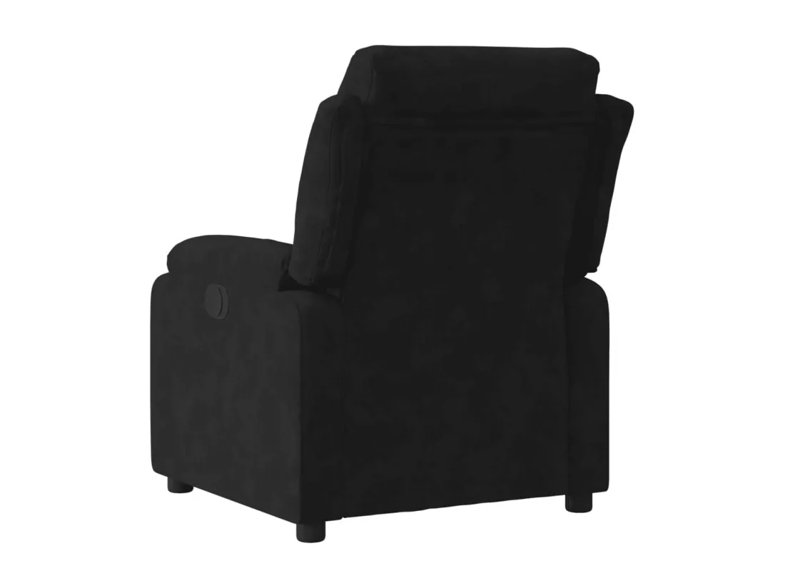 Fauteuil inclinable noir velours