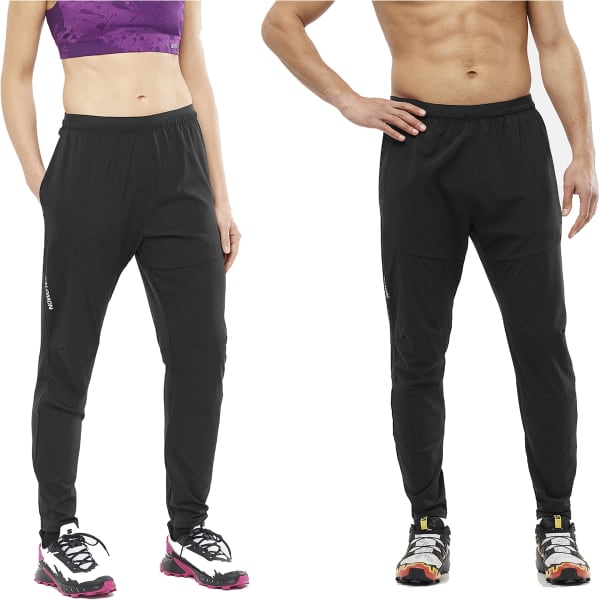 Pantalon trail SALOMON CROSS RUN PANTS U DEEP BLACK