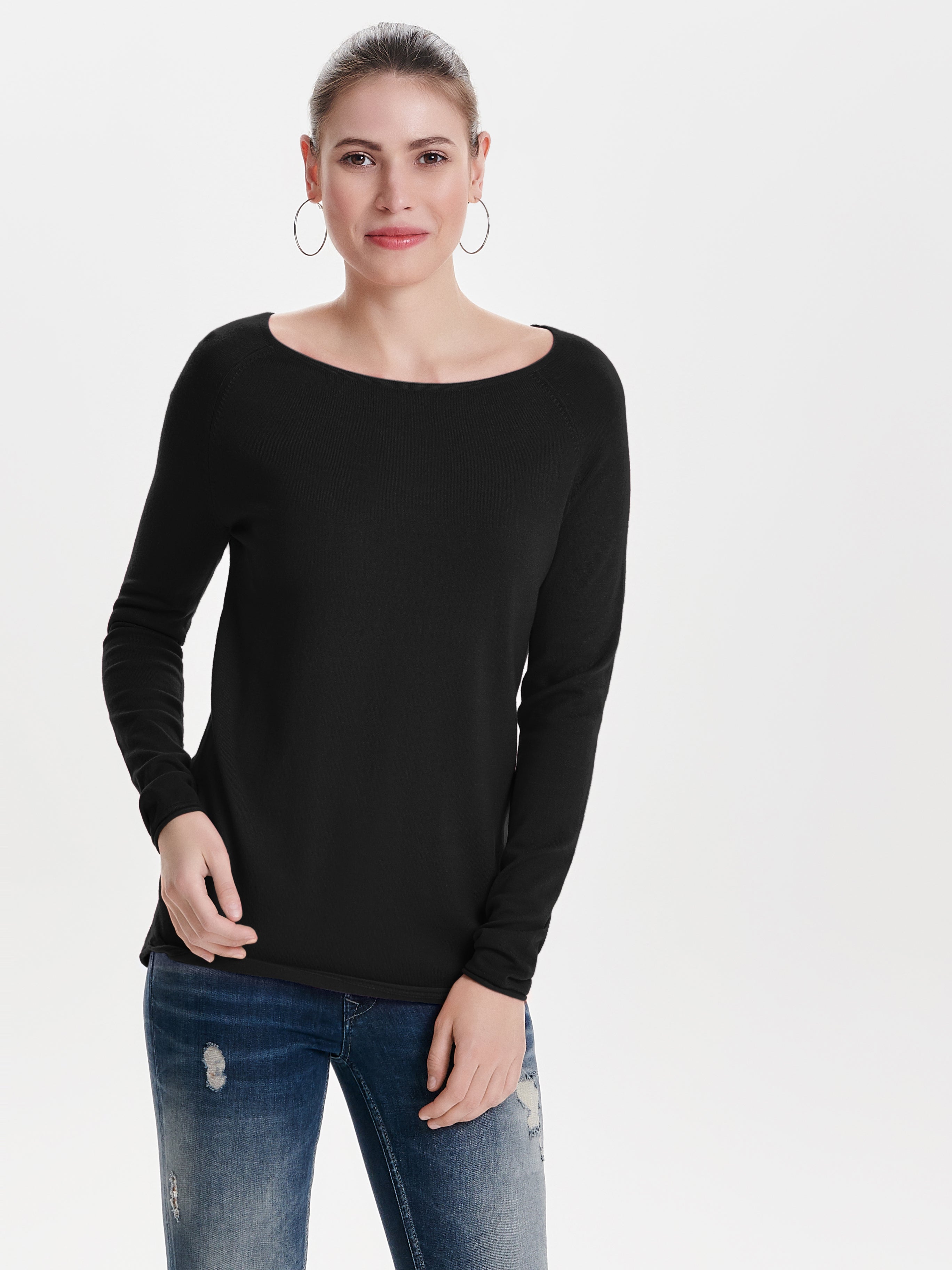 ONLMILA Strickpullover Black