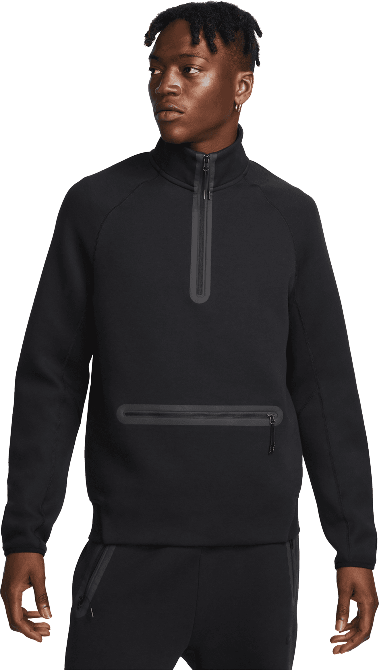 Nike Tech Fleece HalfZip Sweatshirt Schwarz F010