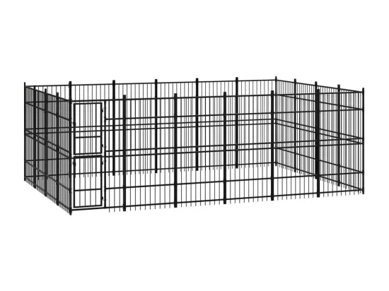 Chenil cage enclos pac noire 576 x 384 x 200 cm 02_0041816