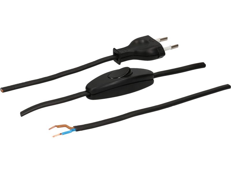 Max Hauri Netzkabel TDLF-T26 mit Schalter Netzkabel mit Leiterquerschnitt von 0.75 mm2