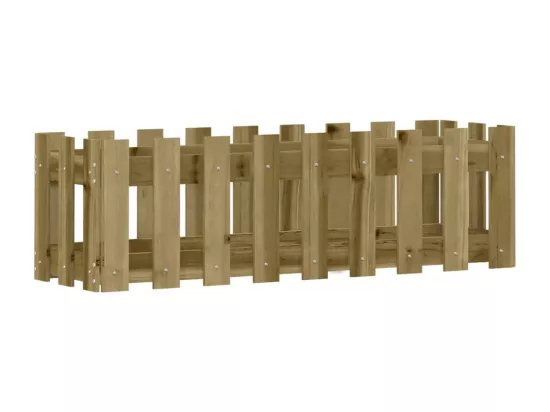 Jardinière bac lit surélevé bois marron 100 x 30 x 30 cm 02_0039819