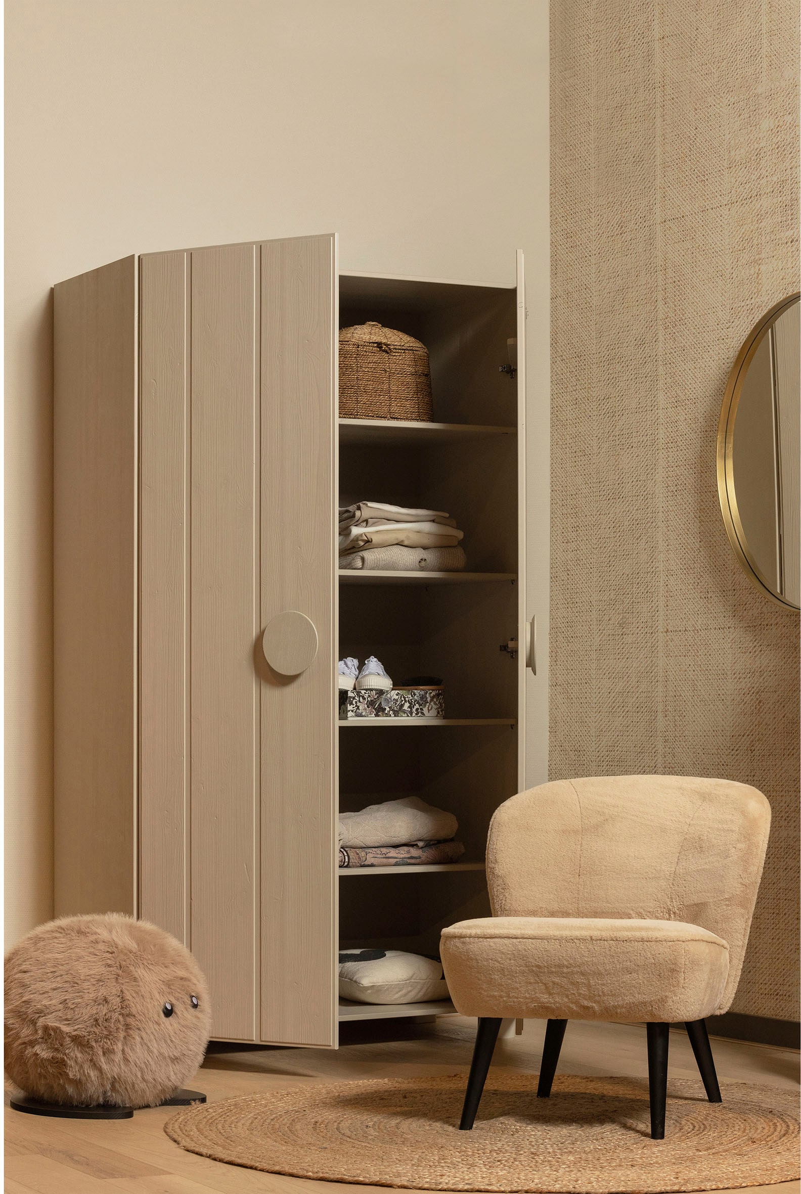 WOOOD Mehrzweckschrank »Noah Stauraumschrank, Dielenschrank« mit Kleiderstange, H 200 cm x B 110 cm