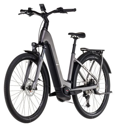VTC Électrique Cube Kathmandu Hybrid Pro 800 Easy Entry Shimano Cues 11V 800 Wh 700 mm Gris Slab 2025