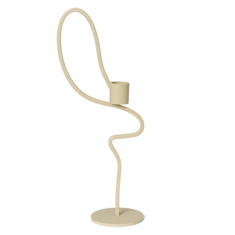Ferm Living Valse kandelaar high cashmere