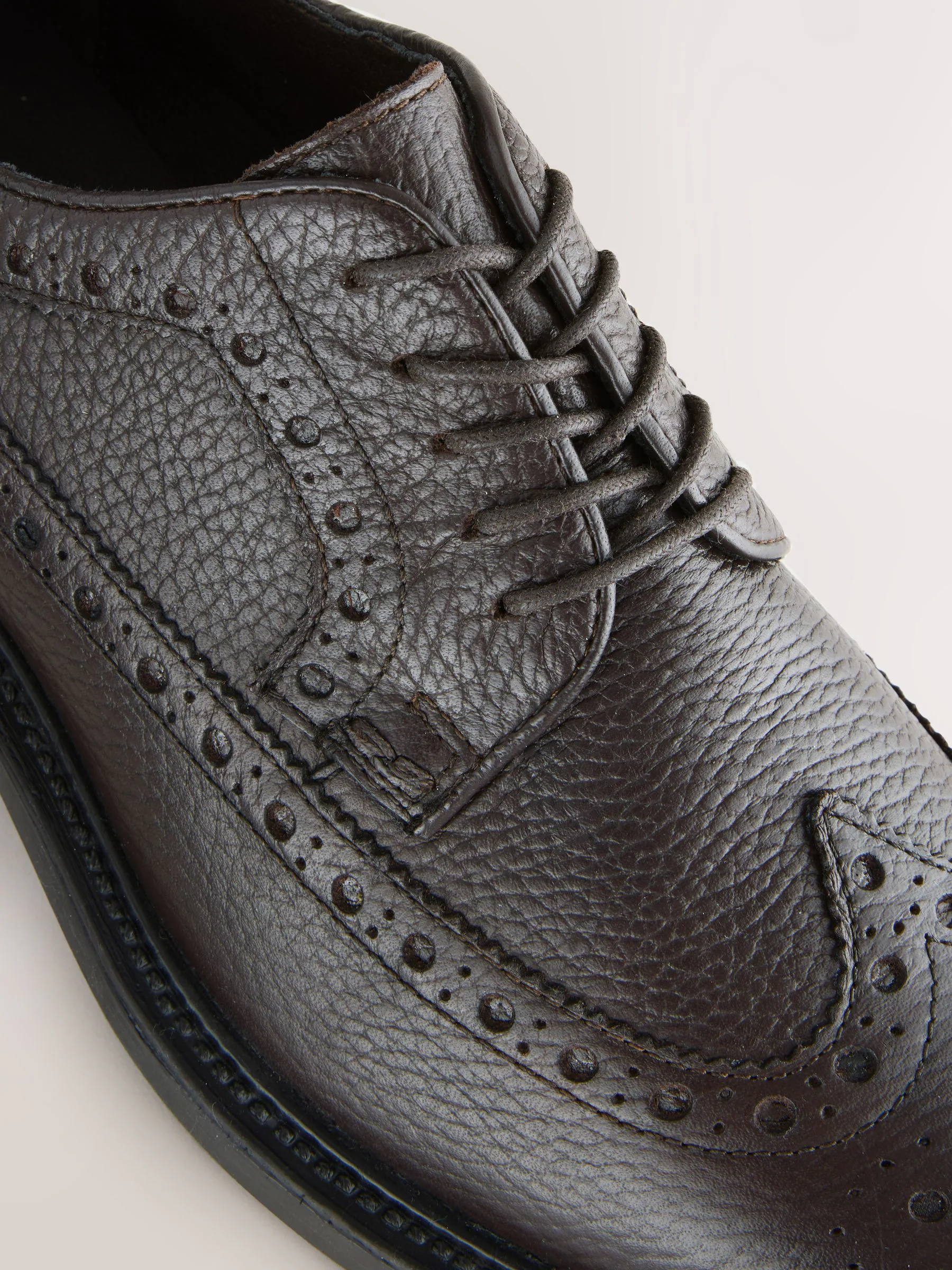 Bruin - Heritage brogue-schoenen