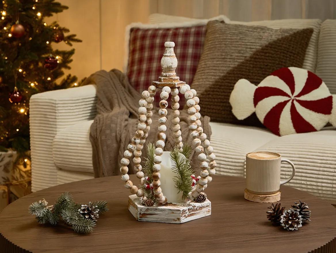 Kerstdecoratie LED PETRUMA 40 cm Lichtbruin