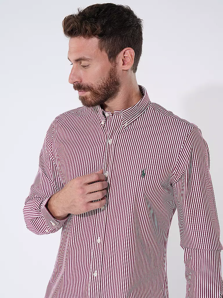 POLO RALPH LAUREN Hemd Slim Fit rot