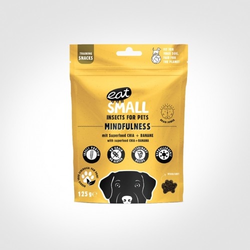 Petisco concentrado Eatsmall com proteína de inseto para cães