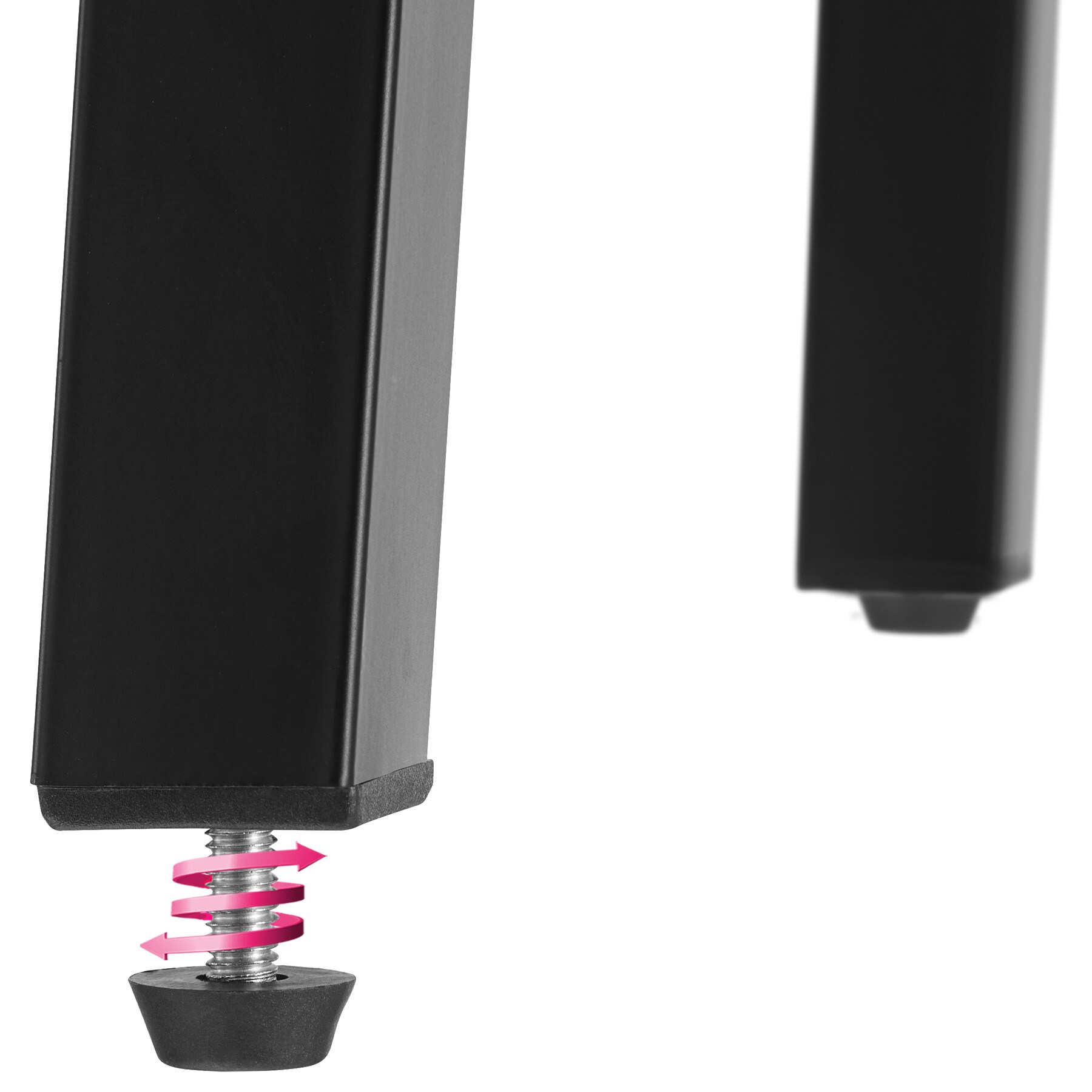 tectake® 2er Set Barhocker, Industrial Style, mit höhenverstellbaren Kunststofffüßen, Sitzhöhe 72,5 cm