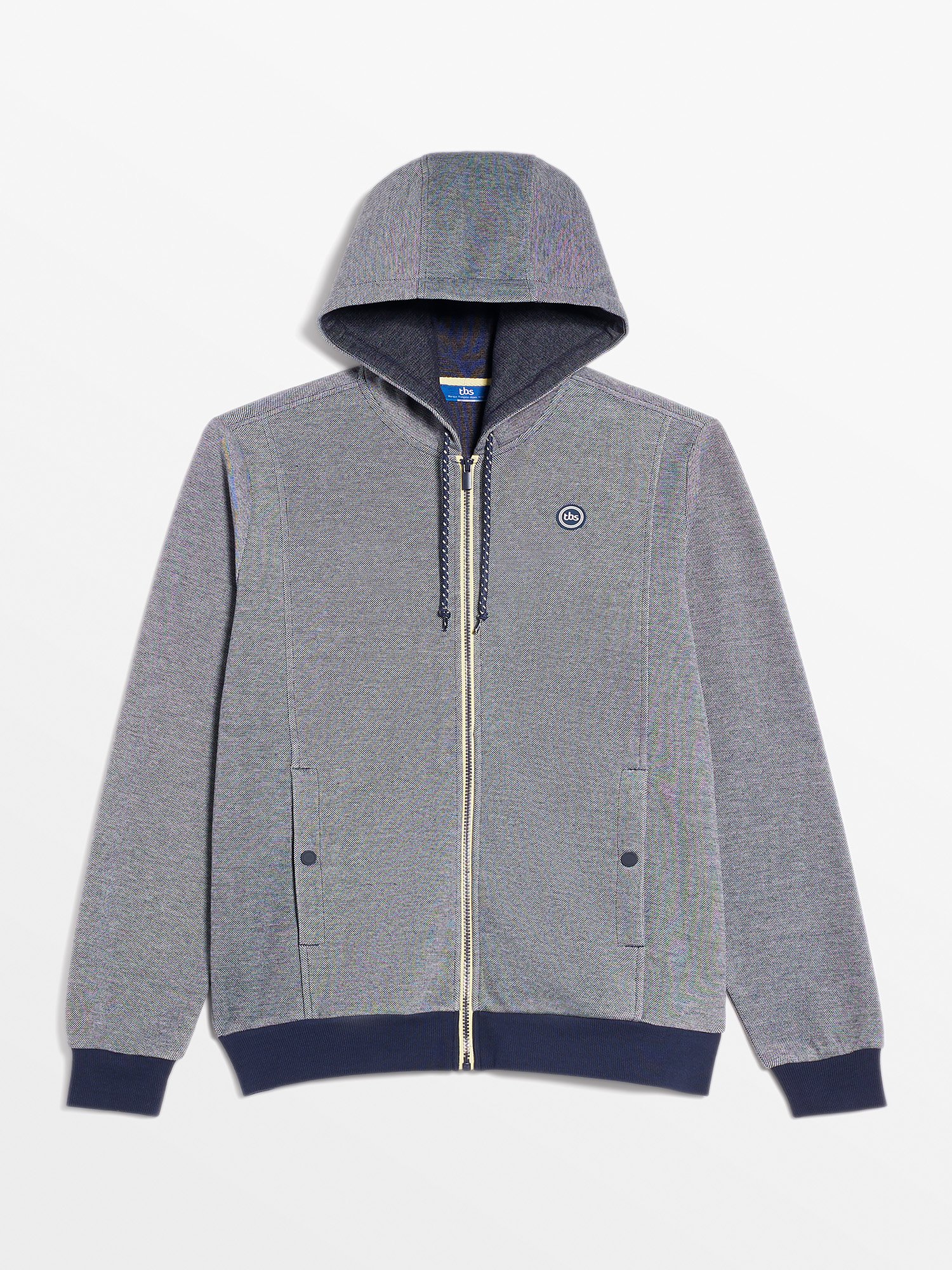 Gilet Homme A Capuche Esprit Sport Marine