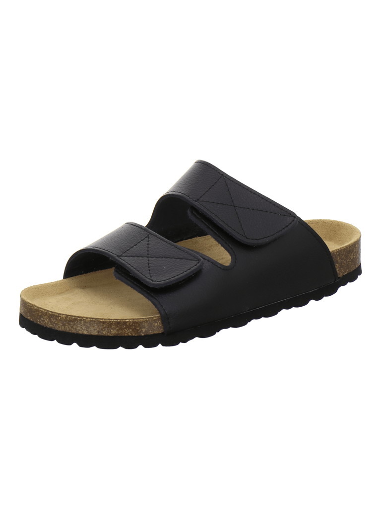 Hausschuhe Herren Leder schwarz