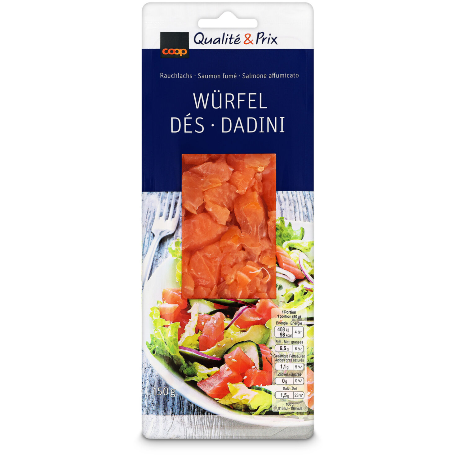 Rauchlachswürfel