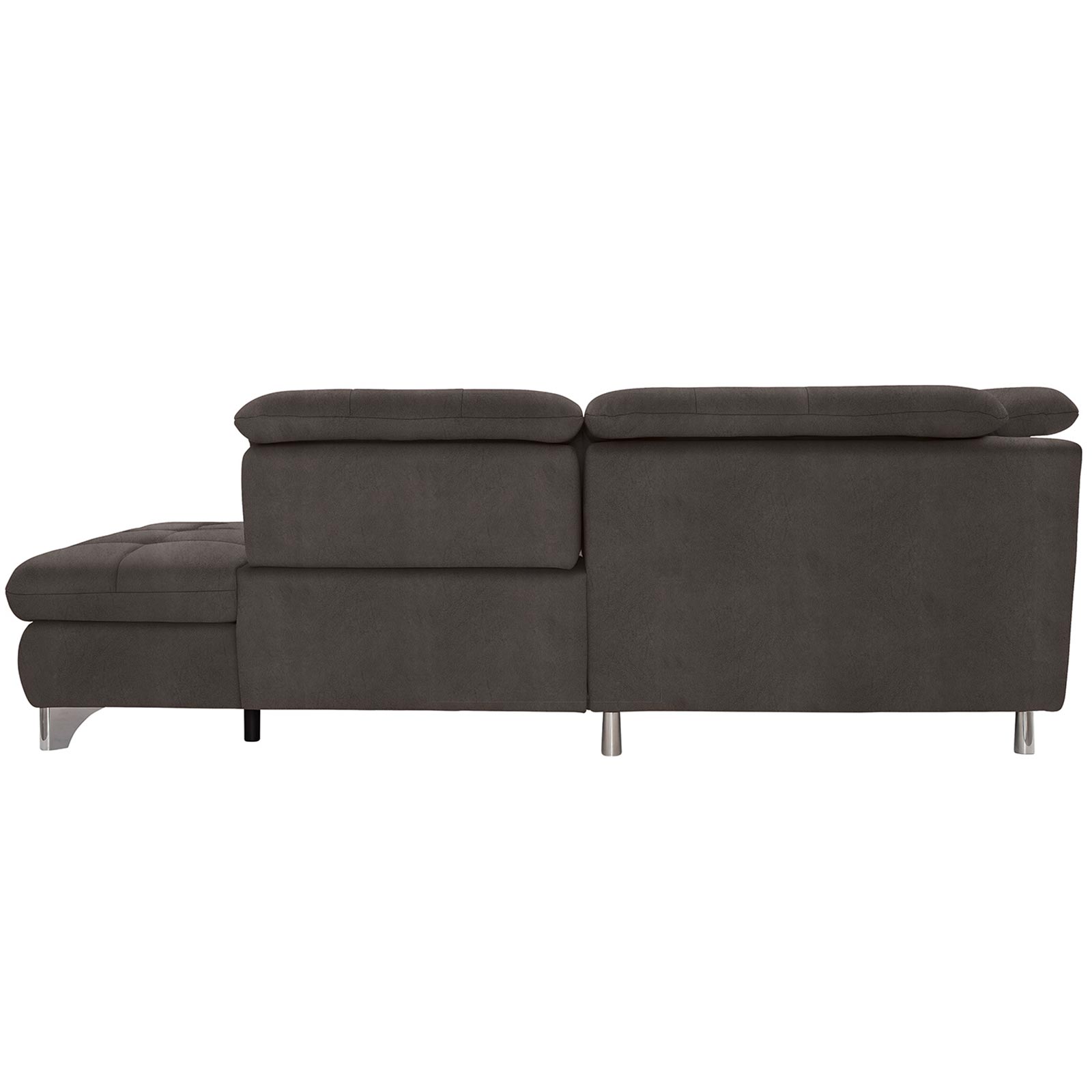 polsterpower Ecksofa - Saddle anthrazit - Basismodell - Ottomane rechts