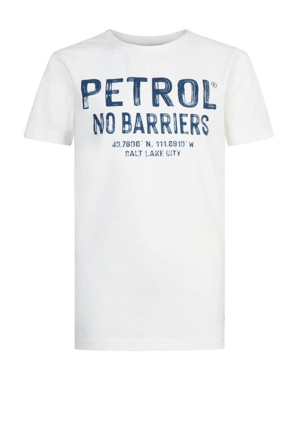 Petrol Industries T-shirt met logo wit