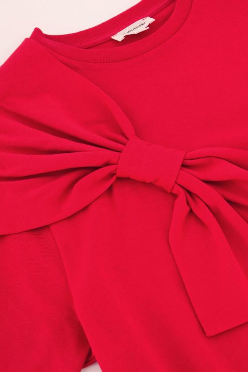 Rood T-shirt met strik