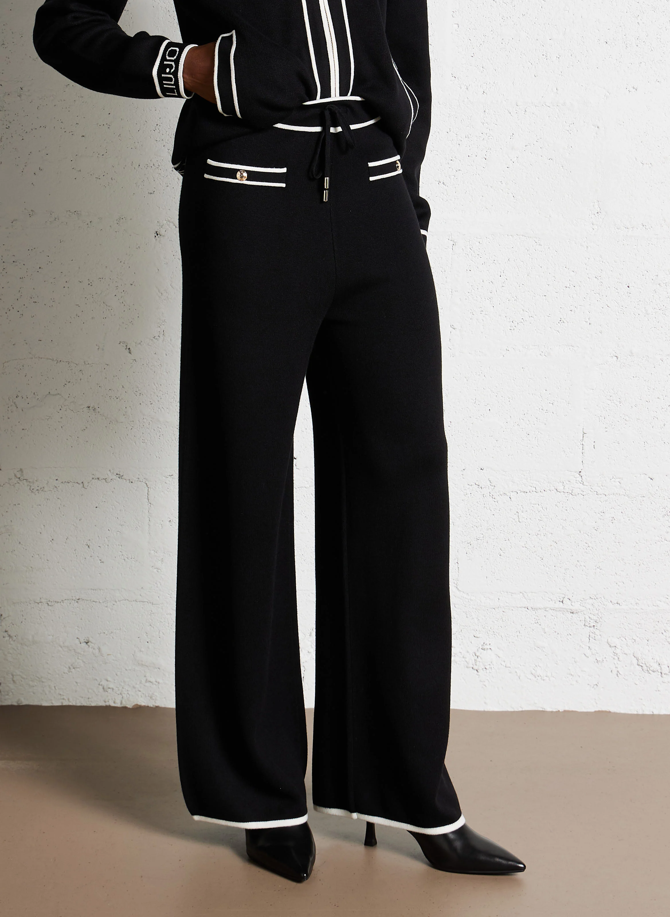 Pantalon large| Noir