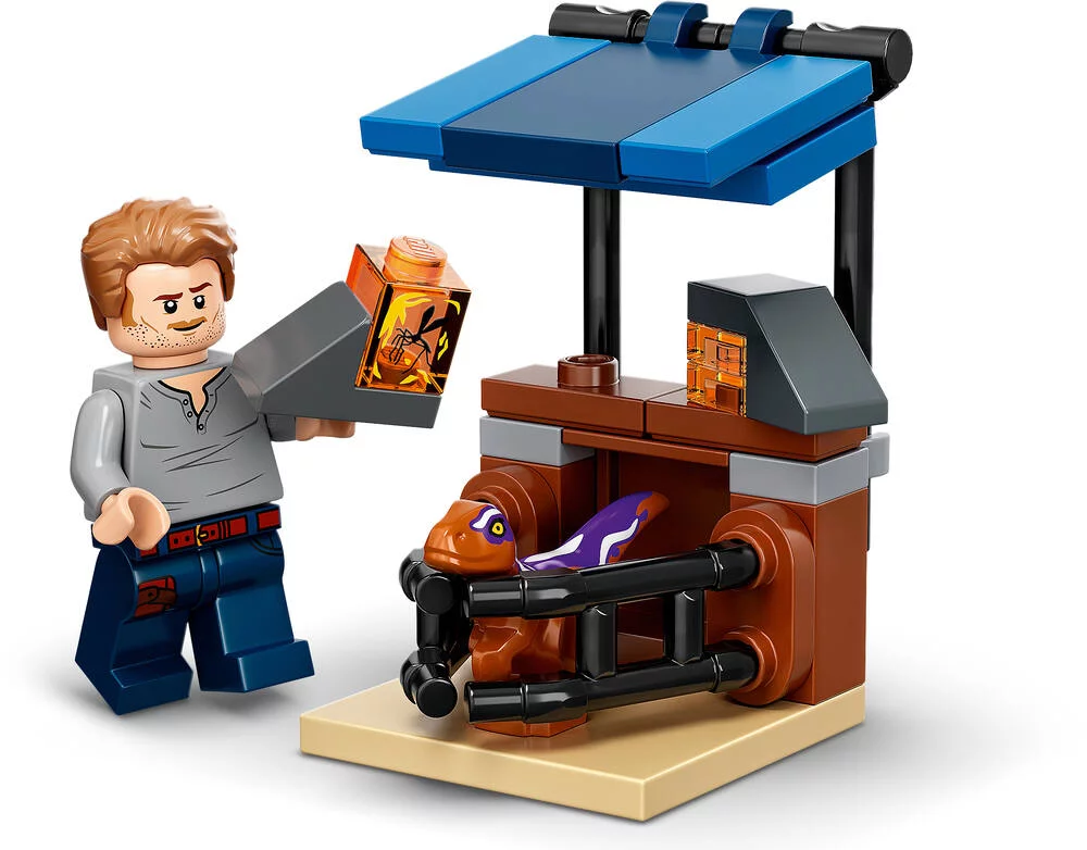 LEGO®JURASSIC WORLD  76945 - LA POURSUITE EN MOTO DE L'ATROCIRAPTOR