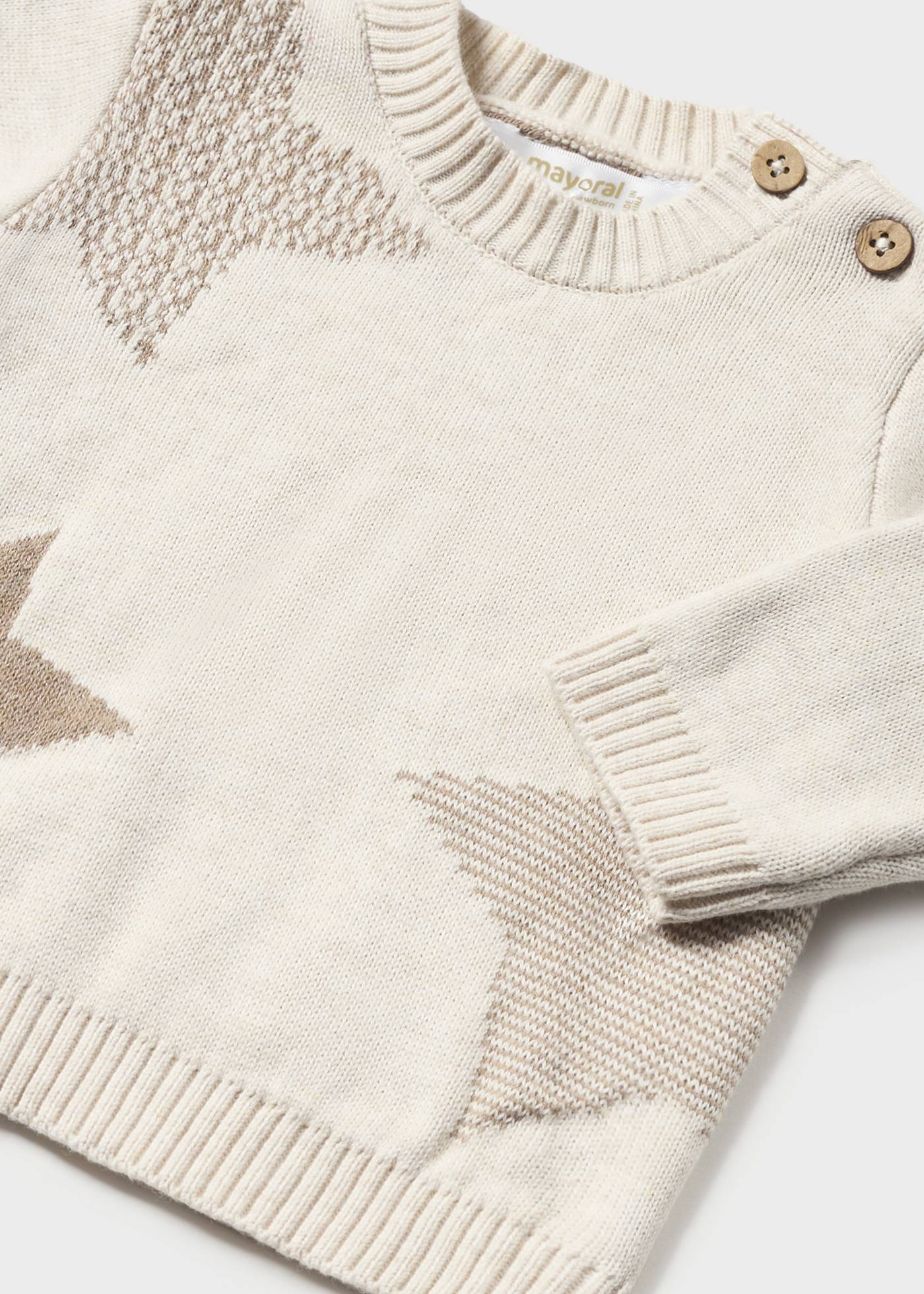 Conjunto de malha de algodão Better Cotton de 3 peças para recém-nascido