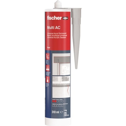 Mastic acrylique multi-usages - high tack - 310 mL - gris