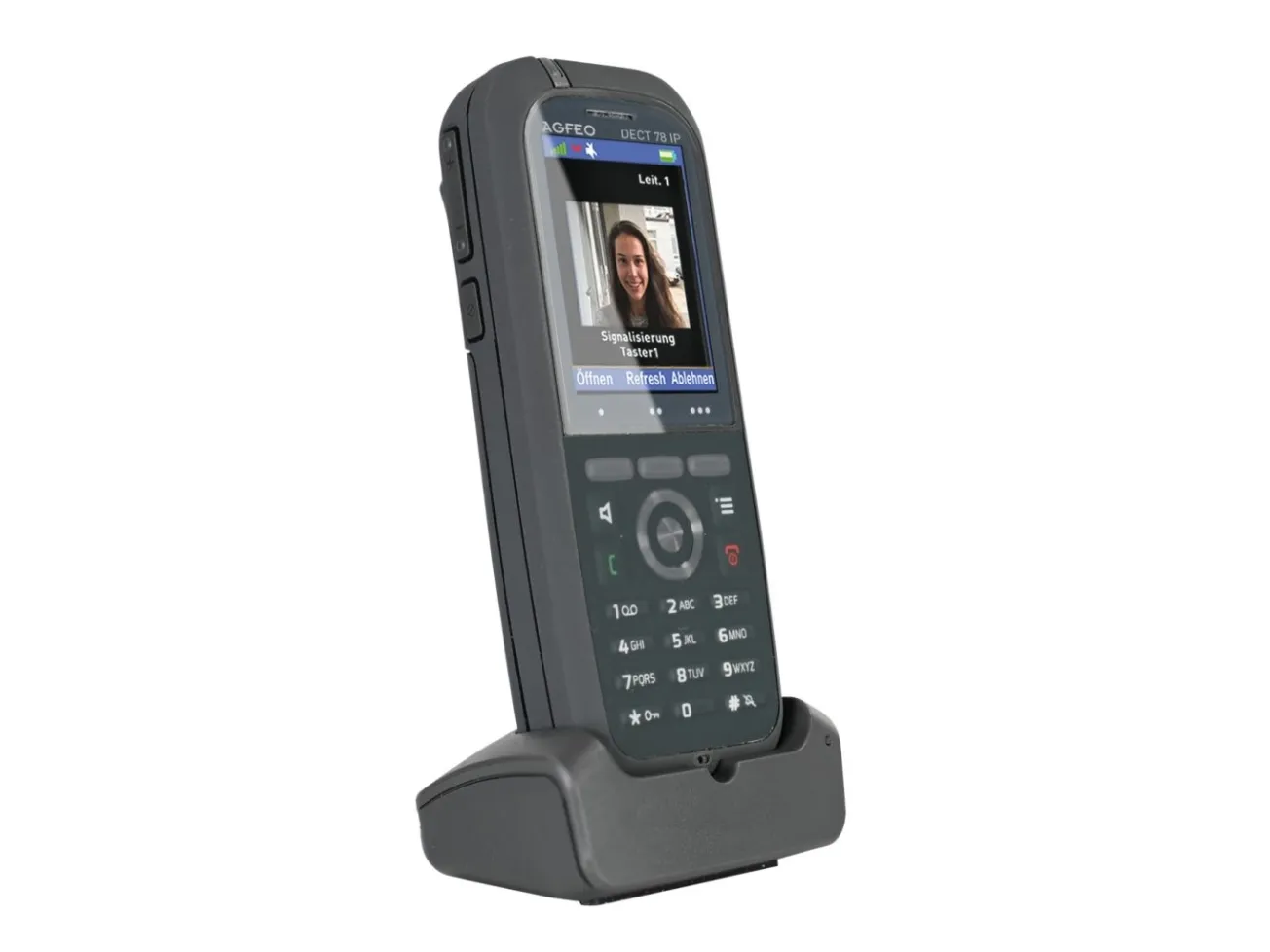 AGFEO DECT 78 IP, IP telefon, Grå, Trådløs håndsæt, Skrivebord, IP65, 249 entries