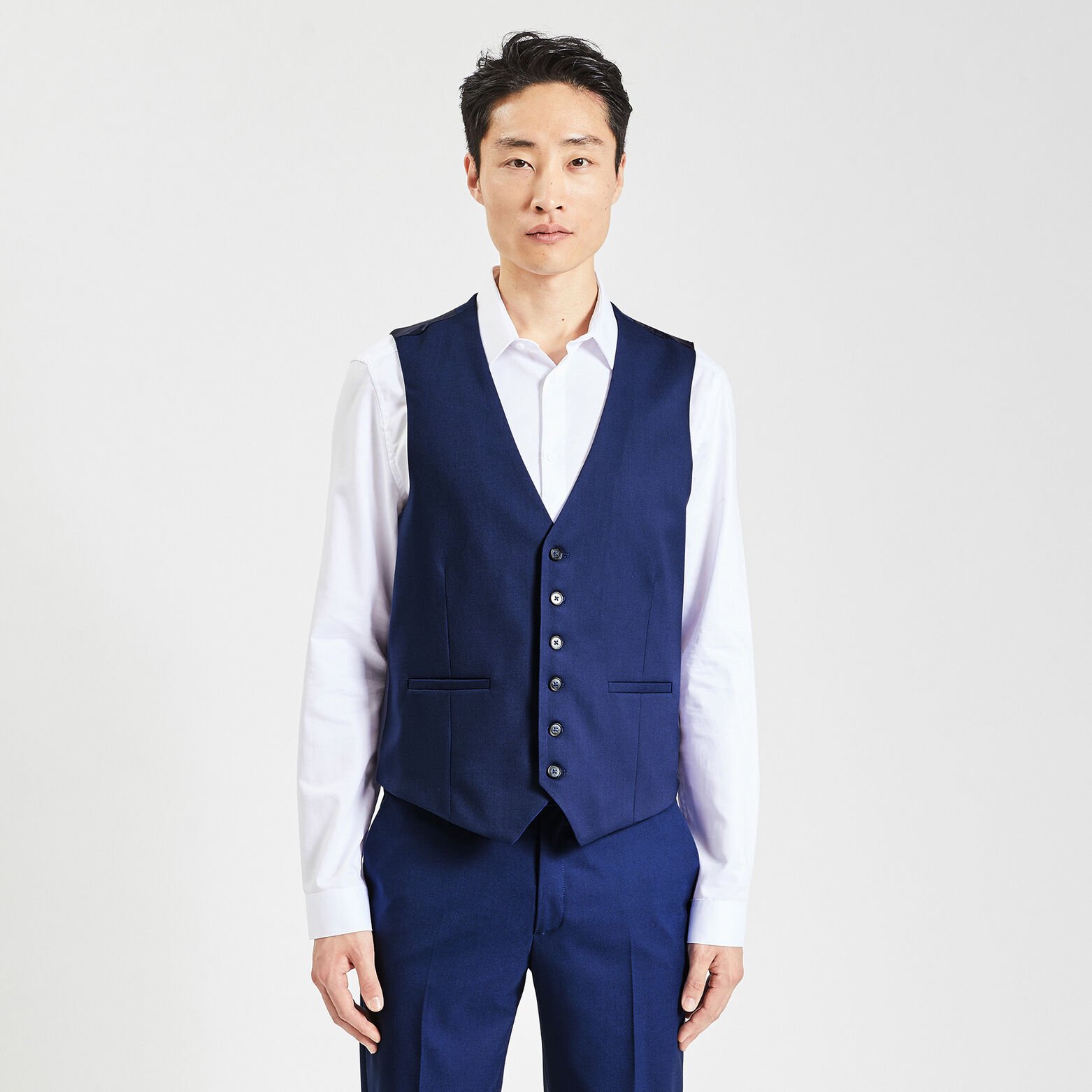 Gilet de costume Bleu moyen