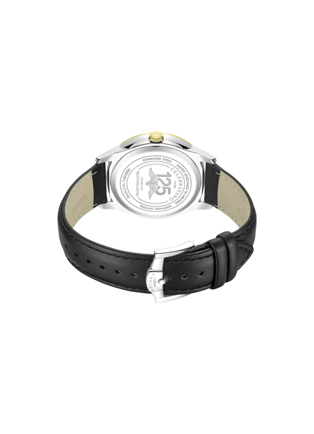 Rotary Quartz-Herrenuhr mit Lederband