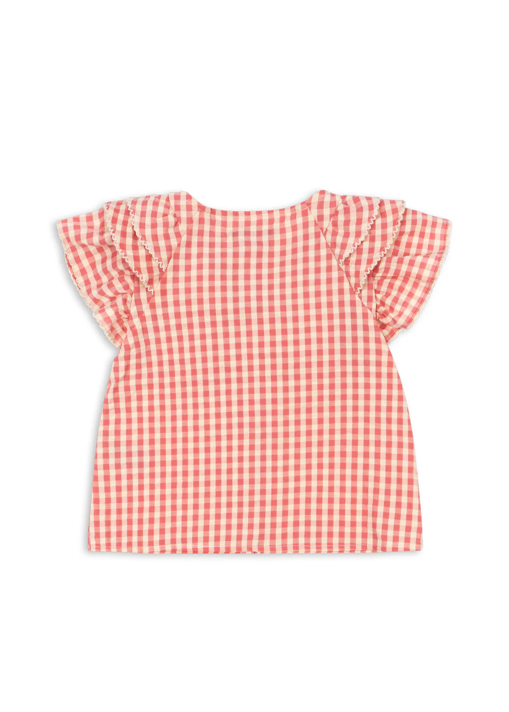 Kim kortærmet skjorte - flamingo plume check - 12M
