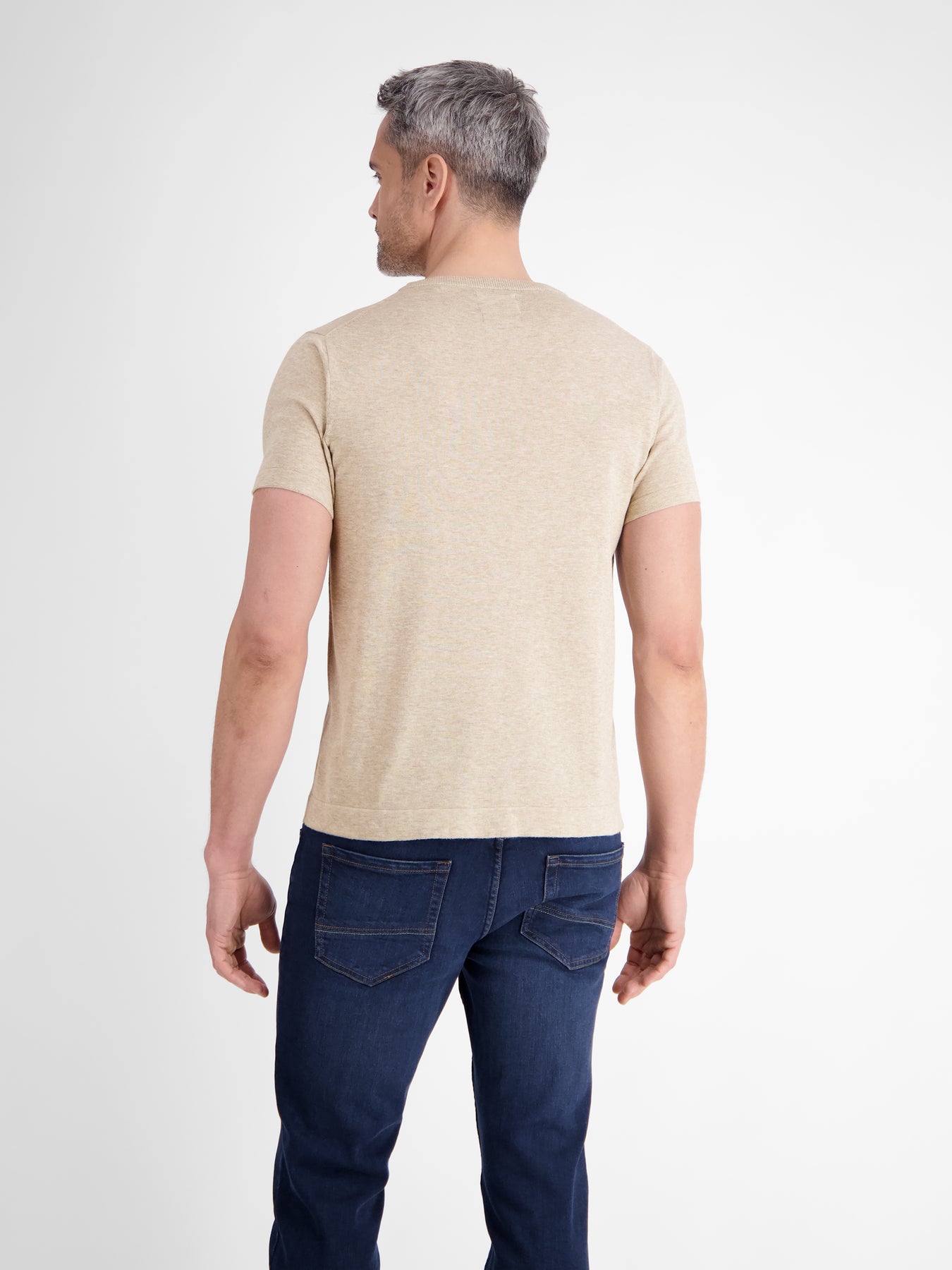 Strick-T-Shirt mit Brusttasche