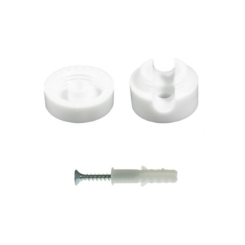 Universele kabelklem wit plastic 2pack