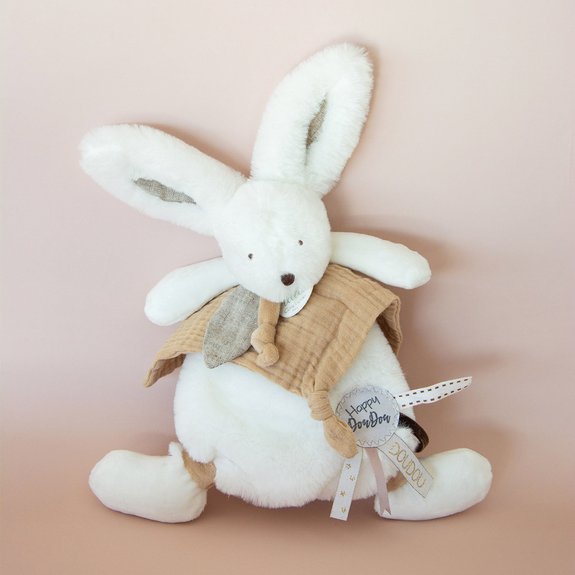 Doudou Happy Wild - Lapin Blanc