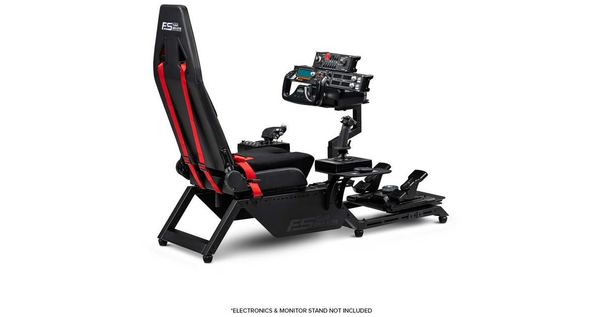 Next Level RacingFlight Simulator racing simulator  (Zwart/rood)