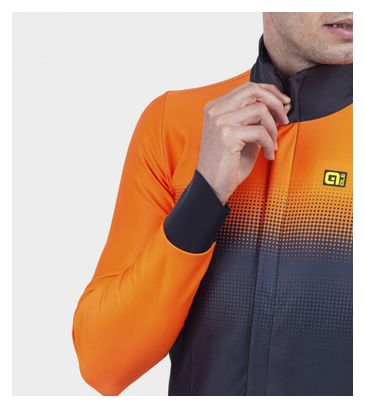 Veste Manches Longues Alé Gradient Noir/Orange Fluo
