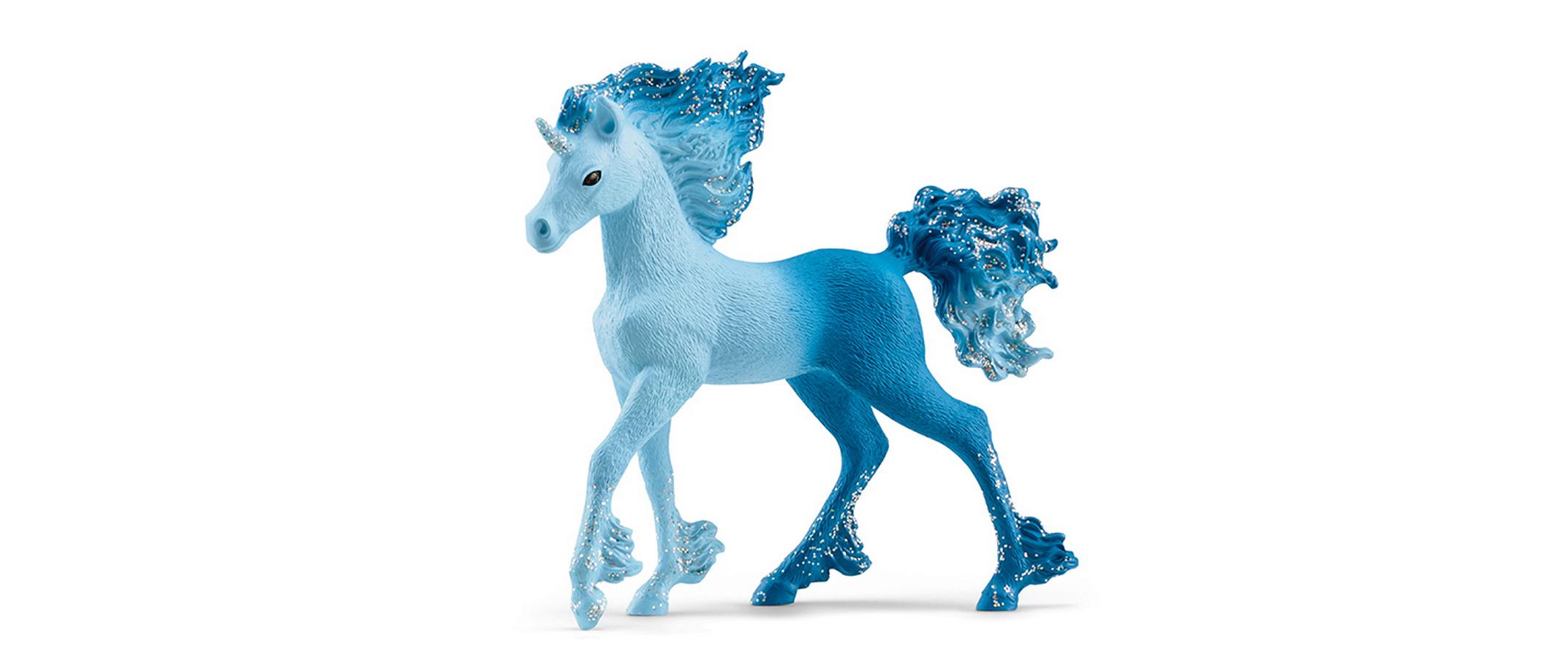 Spielzeugfigur bayala Wasserflammeneinhorn FohlenSpielfigur mit viel Glitzer