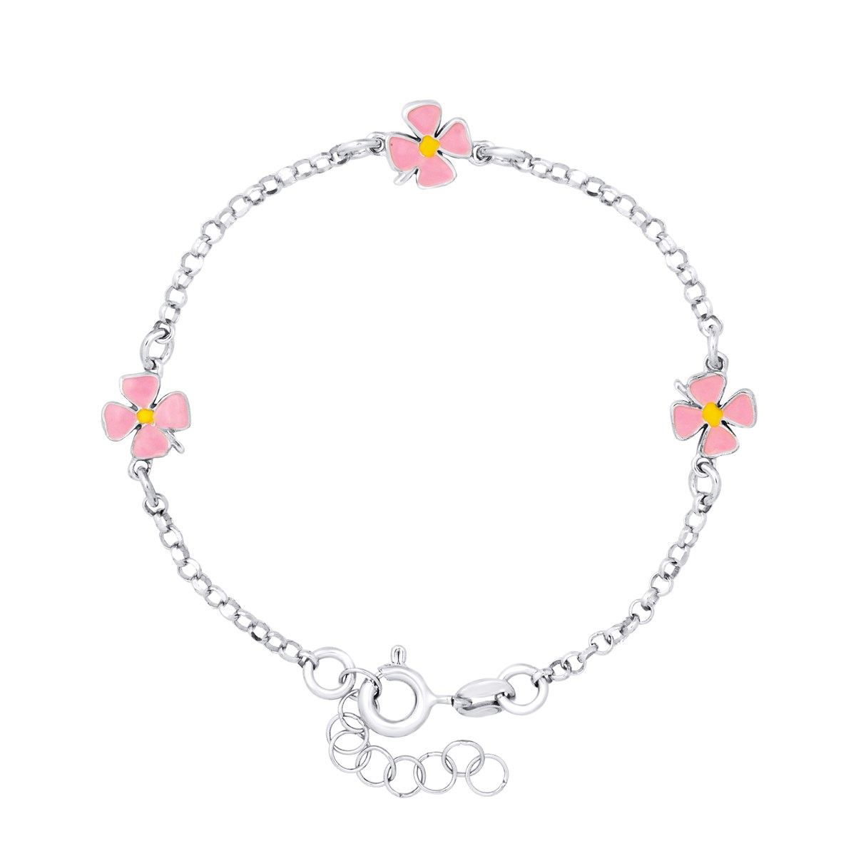 Bracelet 3 FLEURS - Argent 925