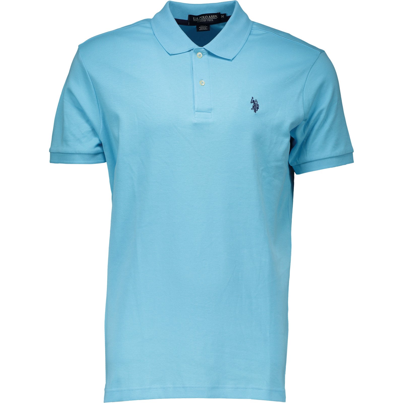 U.S. Polo Assn. Herren-Poloshirt Piqueé S, hellblau