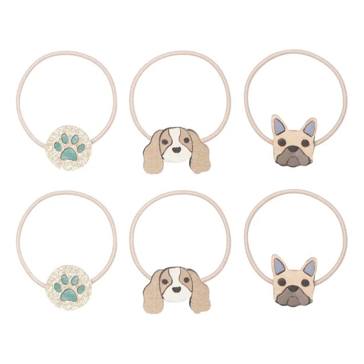 Mimi & Lula Set 6 Chouchous Doggy | Crème
