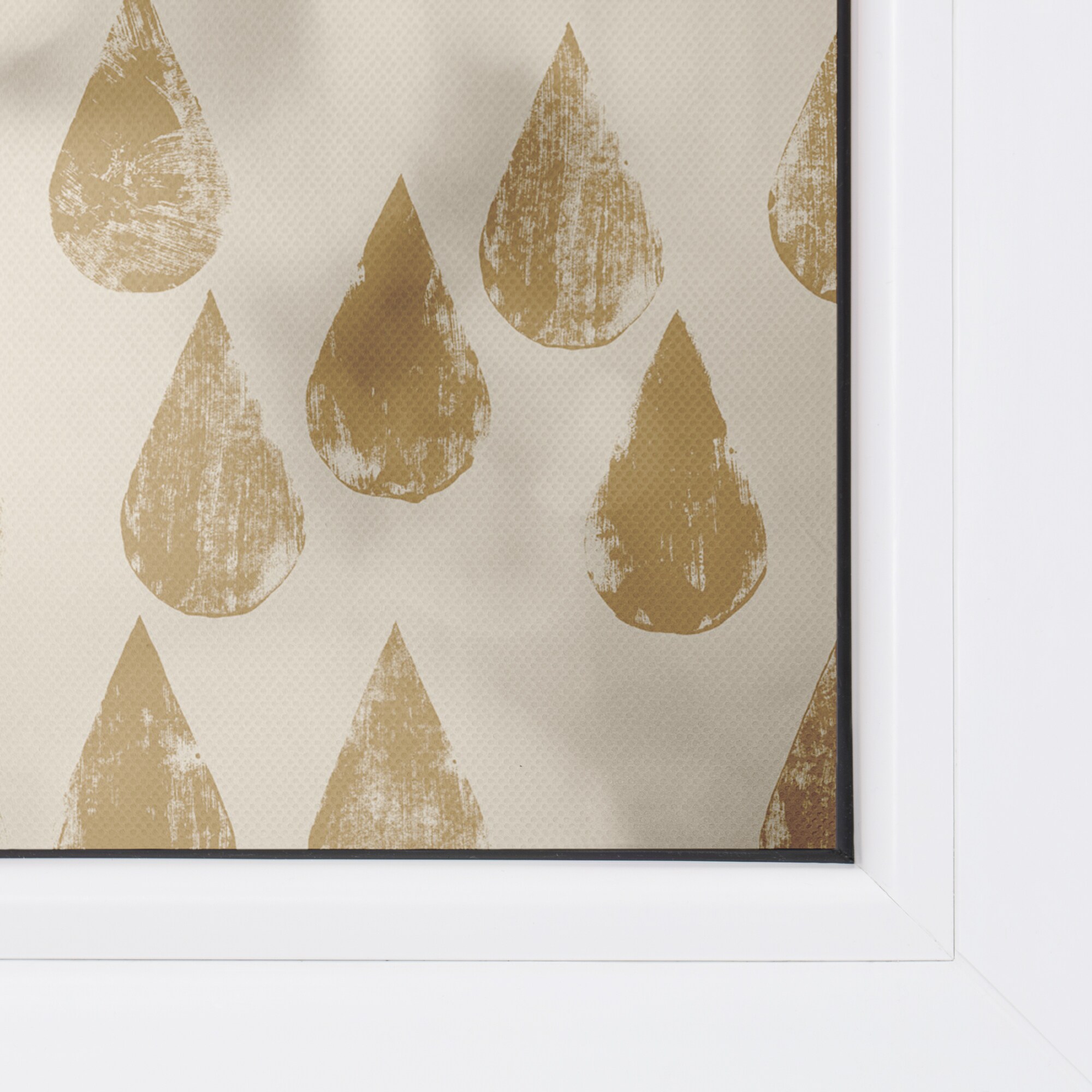 Lichtblick Fensterfolie selbstklebend, Sichtschutz, Golden Drops - Gold