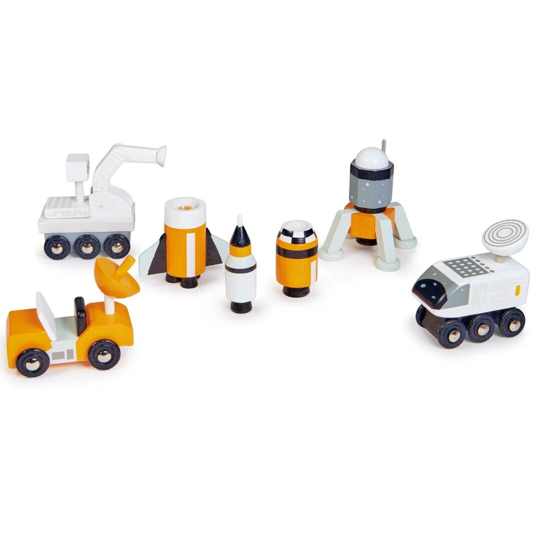 Tender leaf toys ruimtevoertuigen - 5st