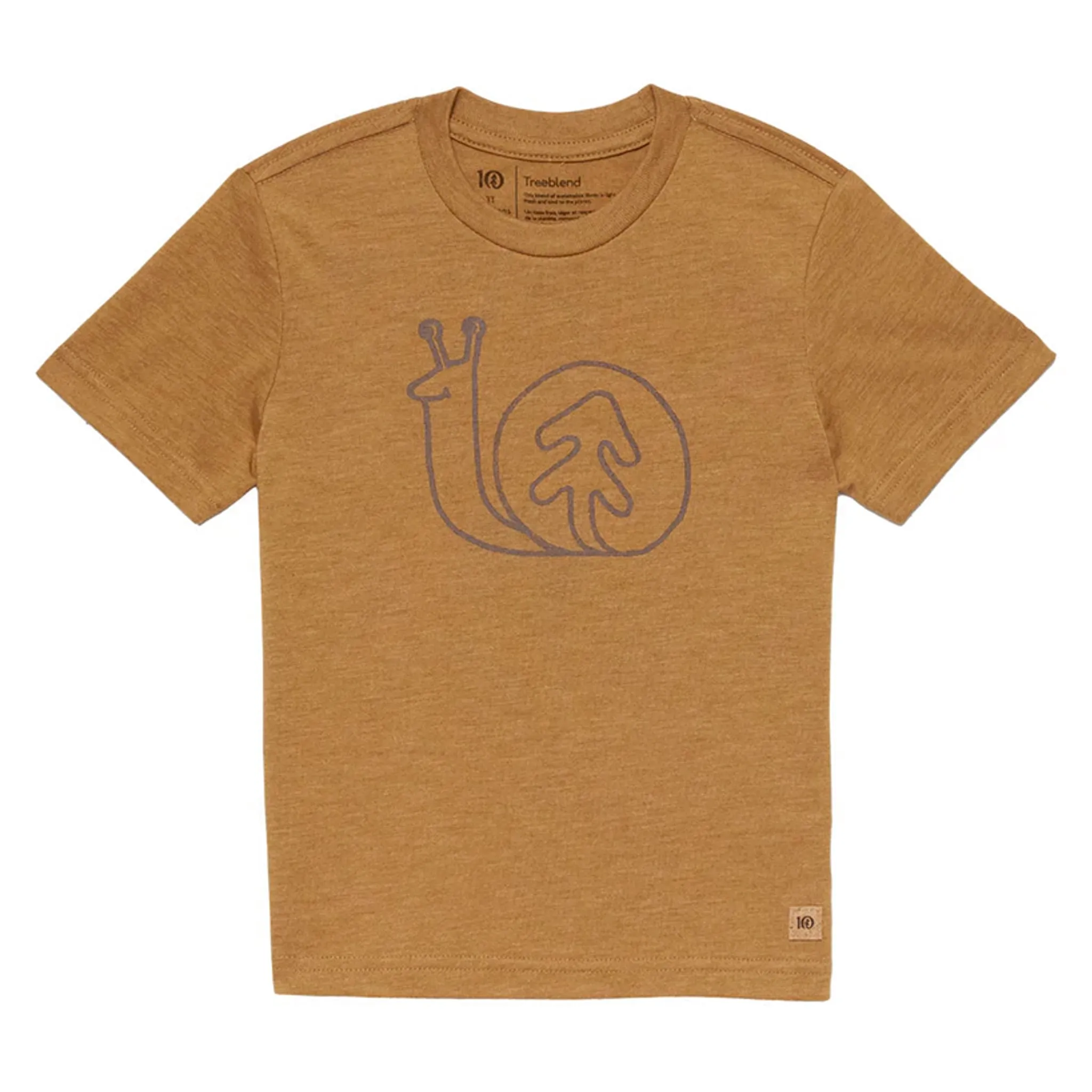 Tentree T-shirt K Snail Ocre 2-5ans
