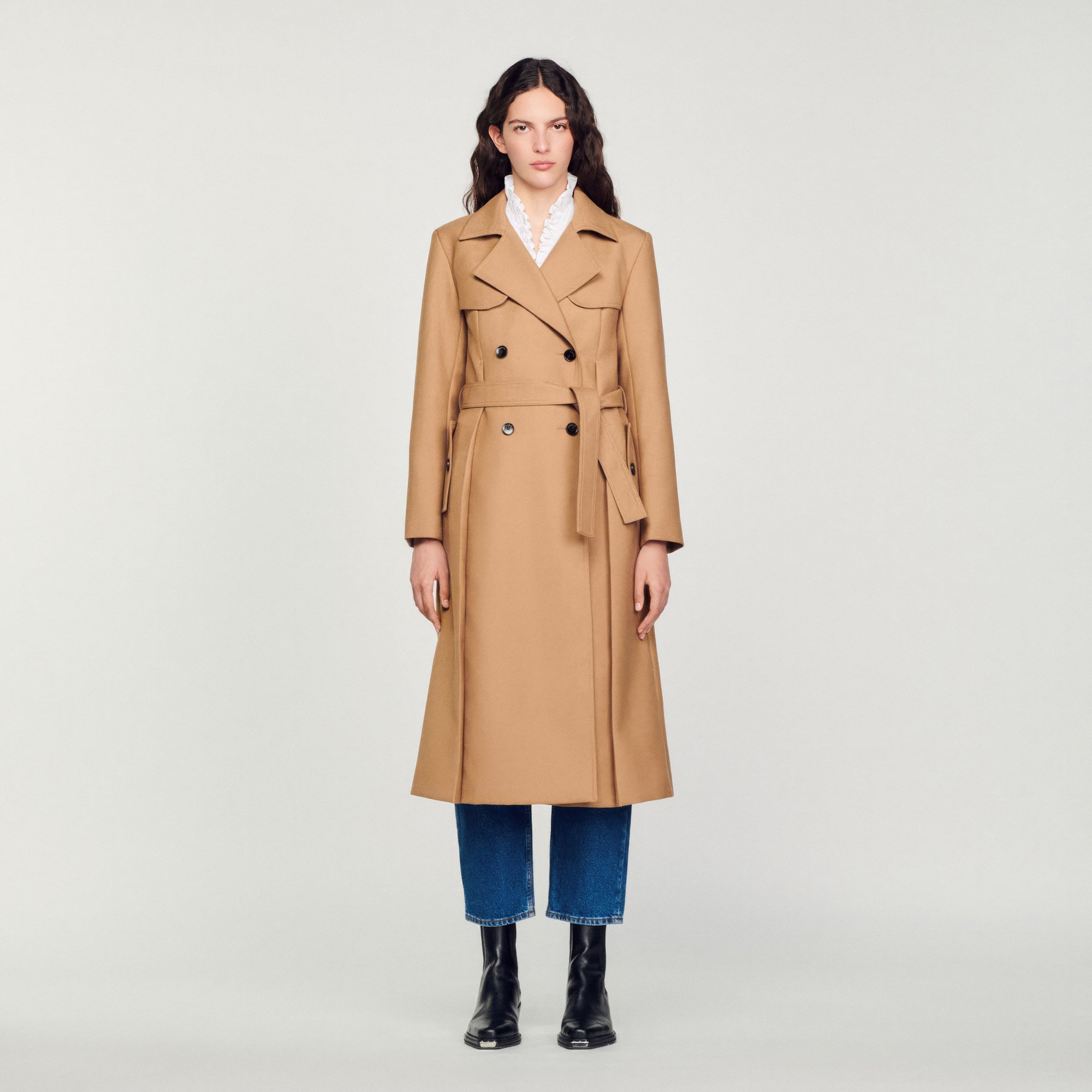 Manteau long style trench