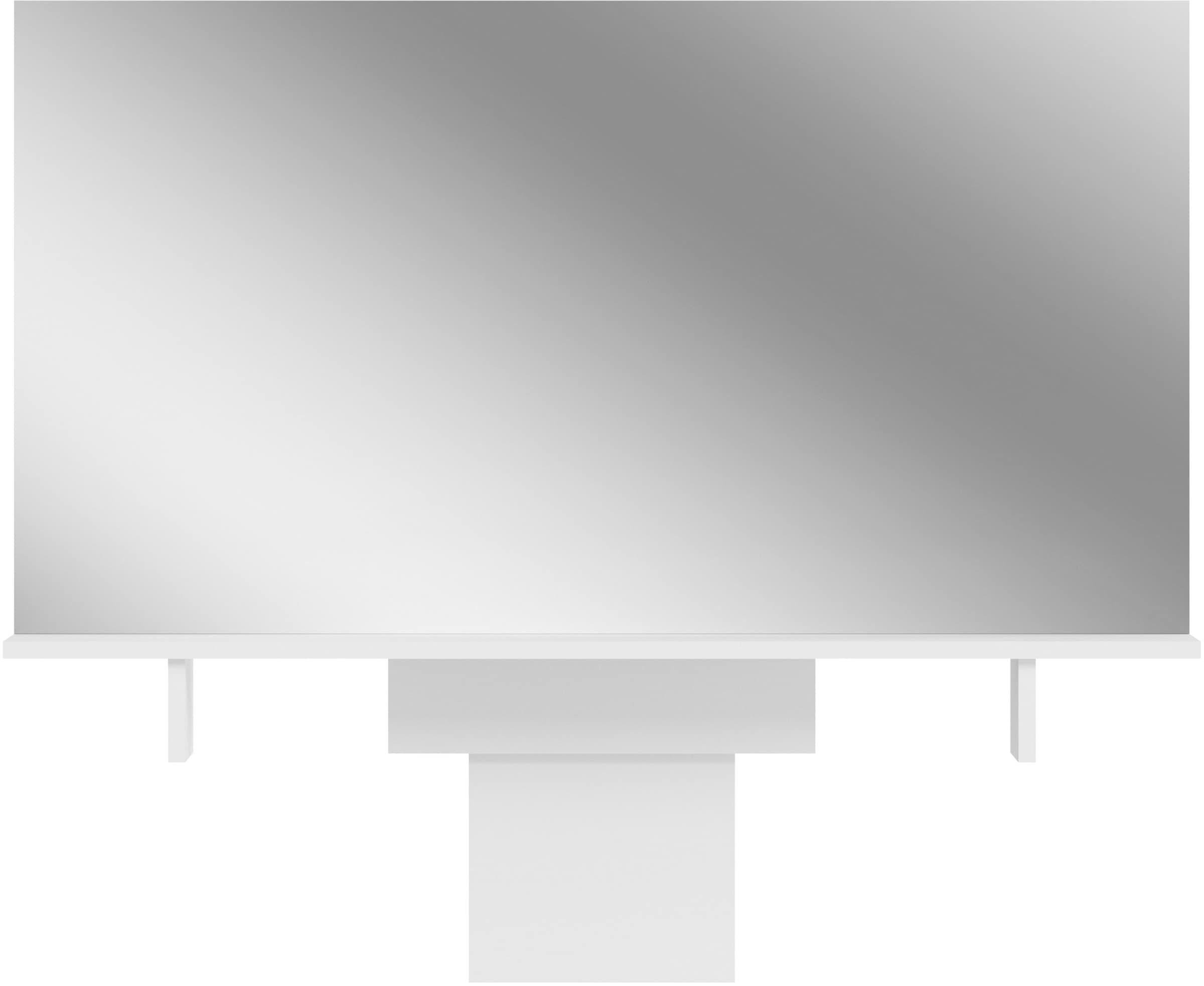 welltime Badspiegel »Pisa, Breite 110 cm, passend zu Schreibtisch Pisa 24251256« 1 Ablageboden, Schminkspiegel, Spiegel, Aufsatzspiegel, Schminktisch