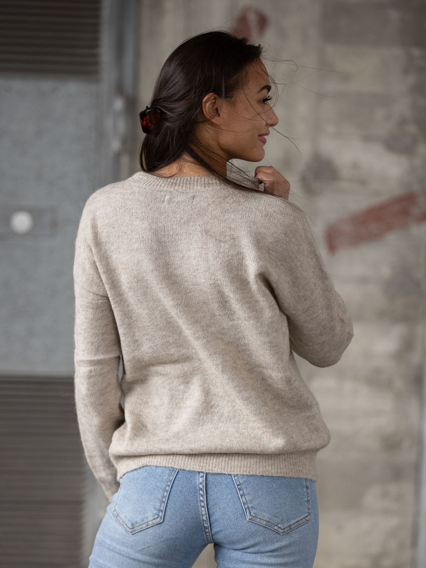 Femme Mohair O-Neck Pullover