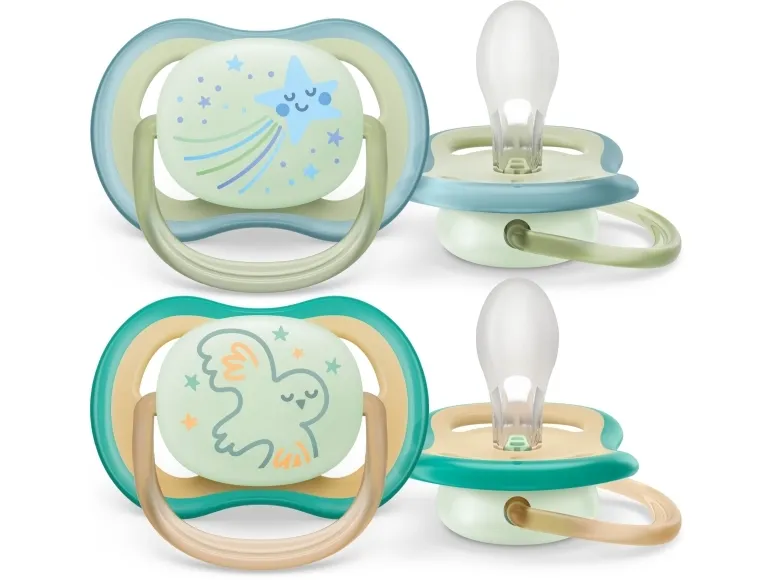 Philips AVENT ultra air SCF376/18 sut, Klassisk babysut, Ortodontisk, Silikone, Dreng/Pige, Tåler opvaskemaskine