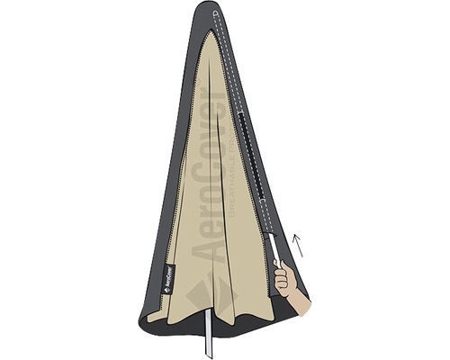 Beschermhoes voor parasol 250x55 cm