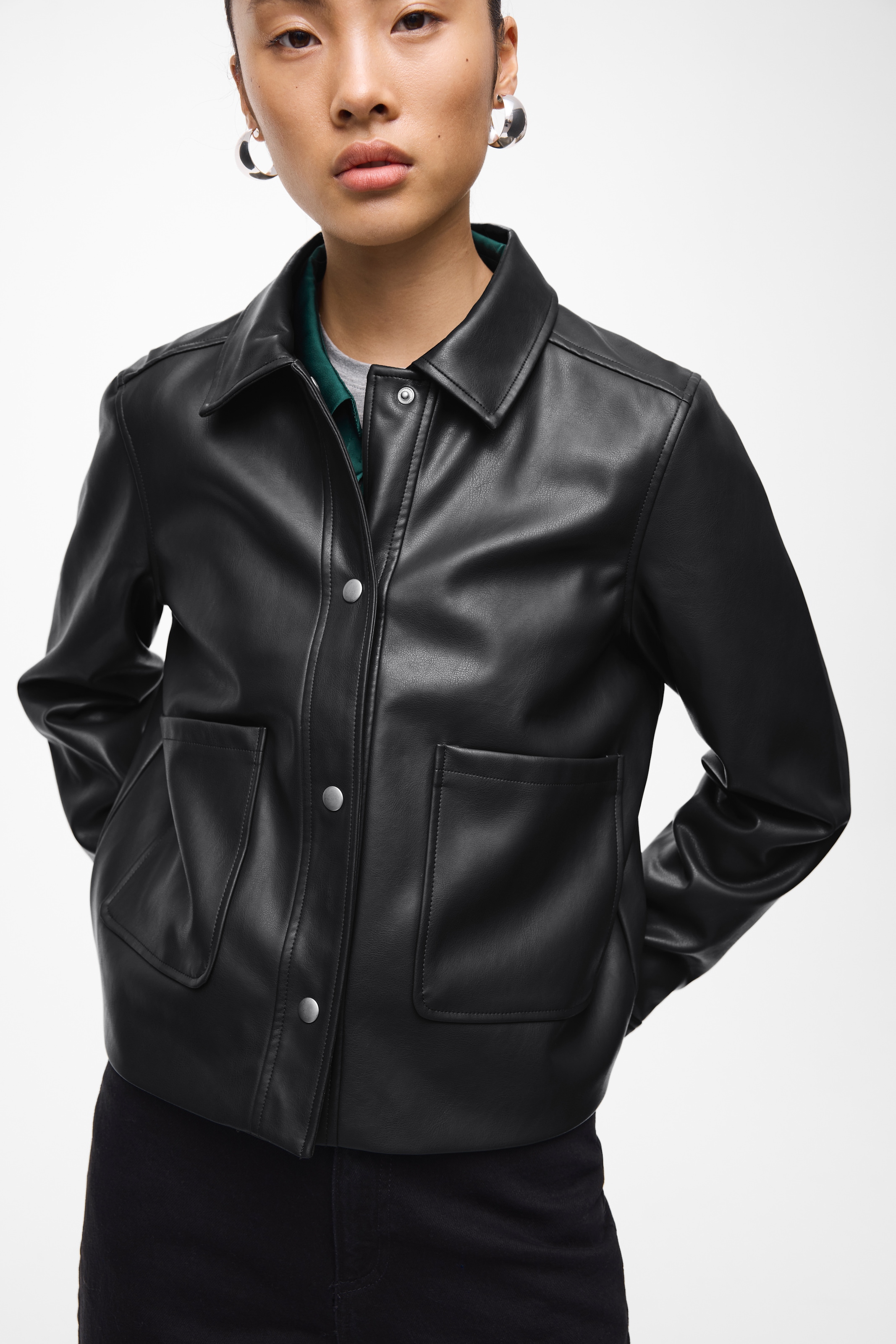 Vila Lederimitatjacke »VIHELLIUM SHORT JACKET - NOOS«