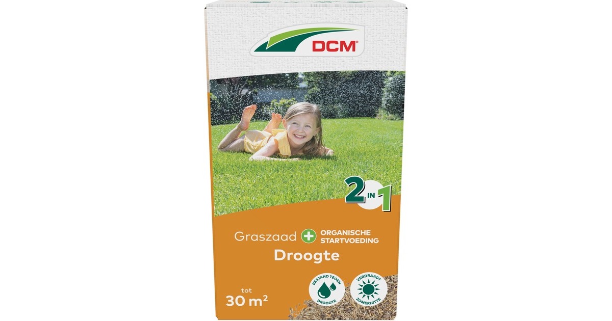 DCMGraszaad Plus Droogte 1,05 kg zaden  (Tot 30 m²)