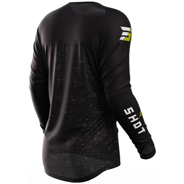 Shot - Maillot Contact Speck Noir / Jaune fluo