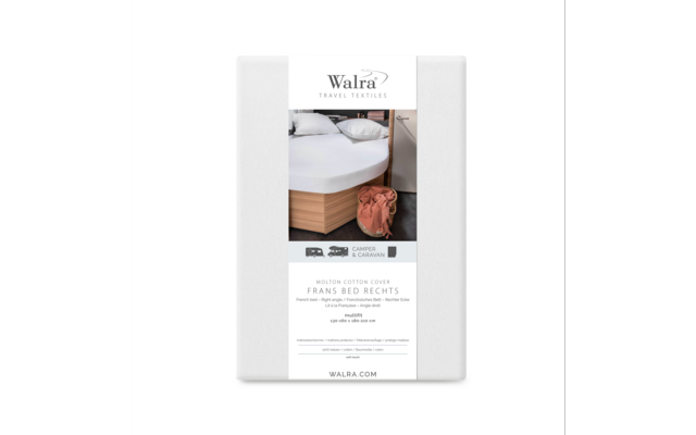 Walra Matratzenauflage Molton Cotton Cover Multifit weiß